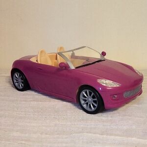Barbie convertible pink car